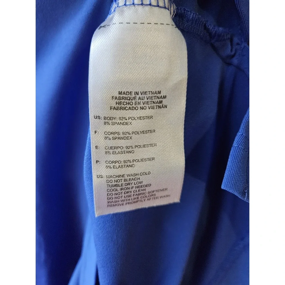 Adidas Golf Puremotion Polo Shirt Men's Medium Blue Short Sleeve Performance‎
